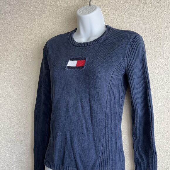 Vintage Y2K Tommy Hilfiger Ribber Knit Sweater S - Picture 2 of 7